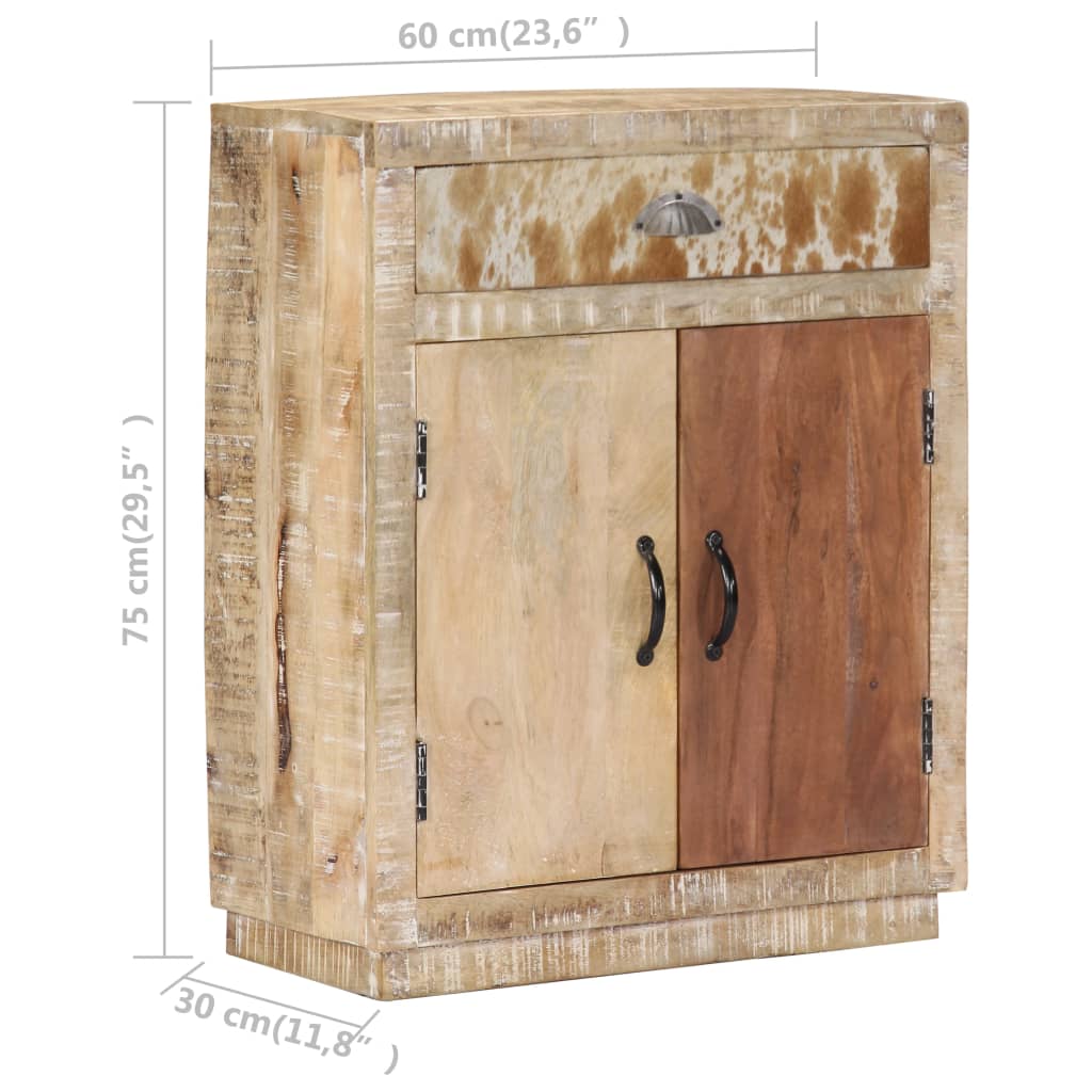 Credenza 60x30x75 cm in Legno Massello di Mango 249862