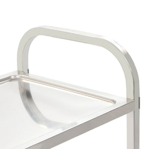 Carrello da Cucina a 4 Livelli 107x55x125 cm in Acciaio Inox 50916