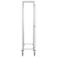 Carrello da Cucina per 16 Vassoi 38x55x163 cm in Acciaio Inoxcod mxl 79625