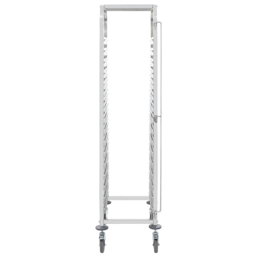Carrello da Cucina per 16 Vassoi 38x55x163 cm in Acciaio Inox 50920