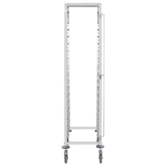 Carrello da Cucina per 16 Vassoi 38x55x163 cm in Acciaio Inox 50920