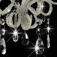 Lampadario con Perle Bianco Rotondo E14 281593