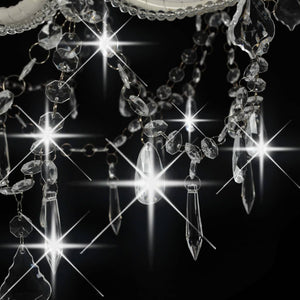 Candelabro a 2 Livelli Bianco 15 Lampadine E14 cod mxl 53549