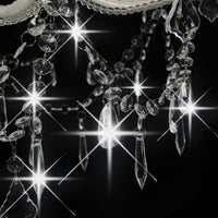 Candelabro a 2 Livelli Bianco 15 Lampadine E14 281612