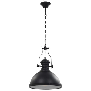 Lampada da Soffitto Nera Rotonda E27 281624