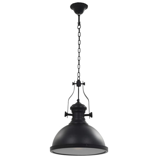 Lampada da Soffitto Nera Rotonda E27 281624