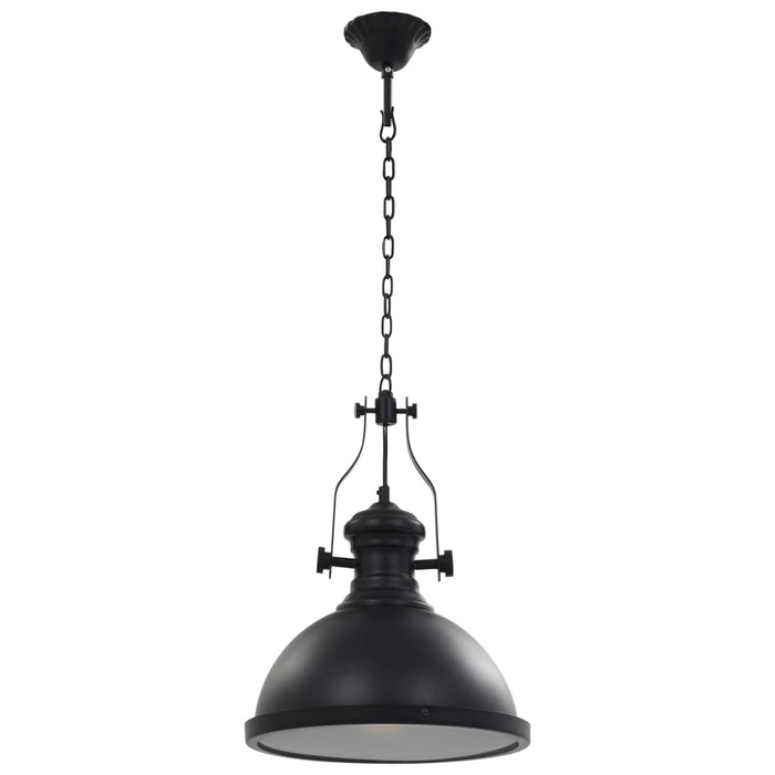 Lampada da Soffitto Nera Rotonda E27 281624