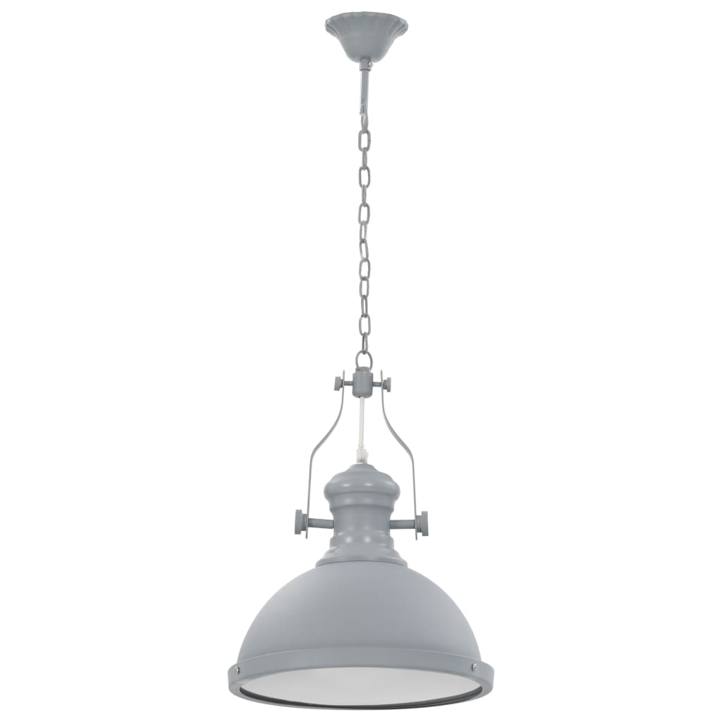 Lampadario Grigio Rotondo E27 281625