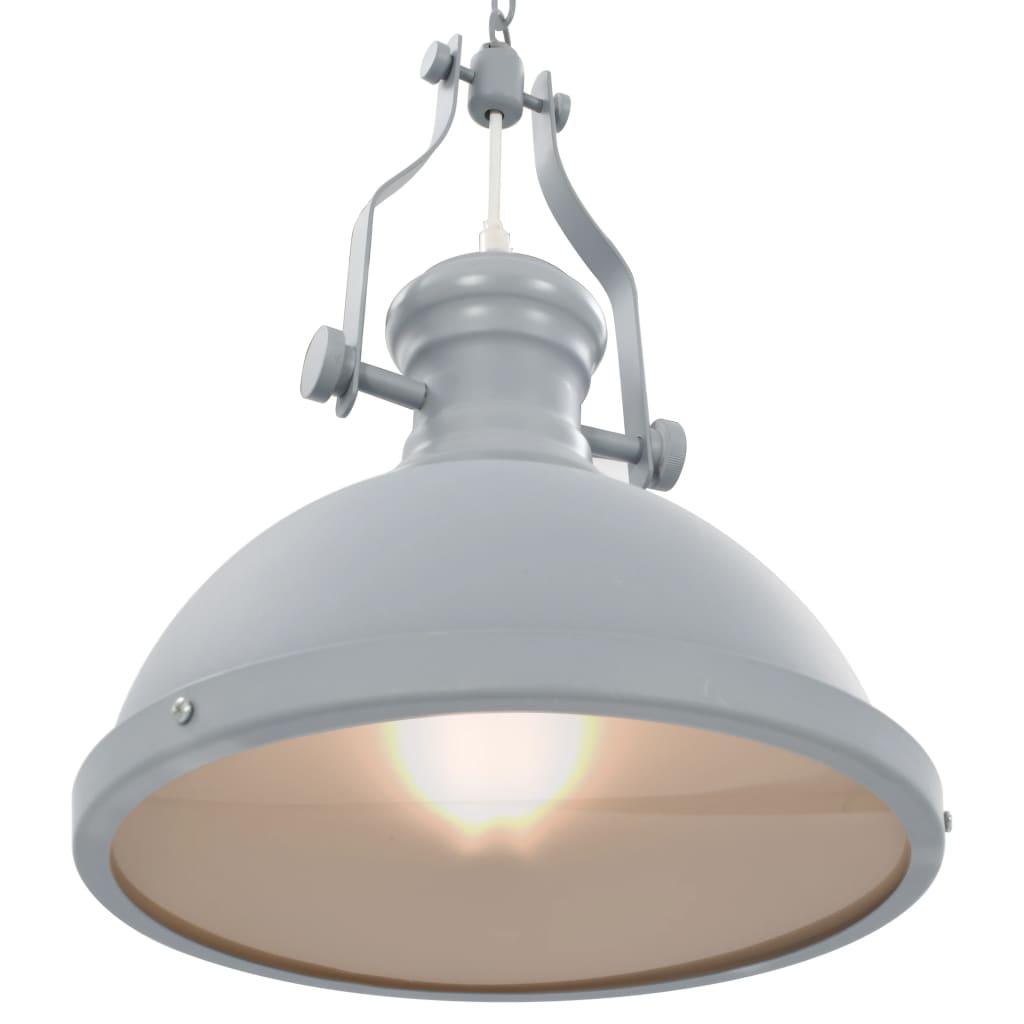 Lampadario Grigio Rotondo E27 281625