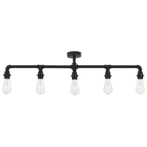 Lampadario Nero per 5 Lampadine E27 cod mxl 65110