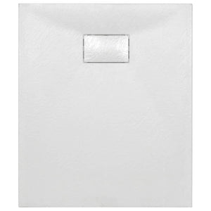 Piatto doccia piatto doccia rettangolare bagno casa interno foro scarico standard 9 cm SMC 90 x 70 cm bianco 02_0003448