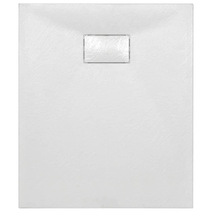 Piatto doccia piatto doccia rettangolare bagno casa interno foro scarico standard 9 cm SMC 90 x 70 cm bianco 02_0003448