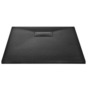Piatto doccia piatto doccia rettangolare bagno casa interno foro scarico standard 9 cm SMC 90 x 70 cm nero 02_0003455