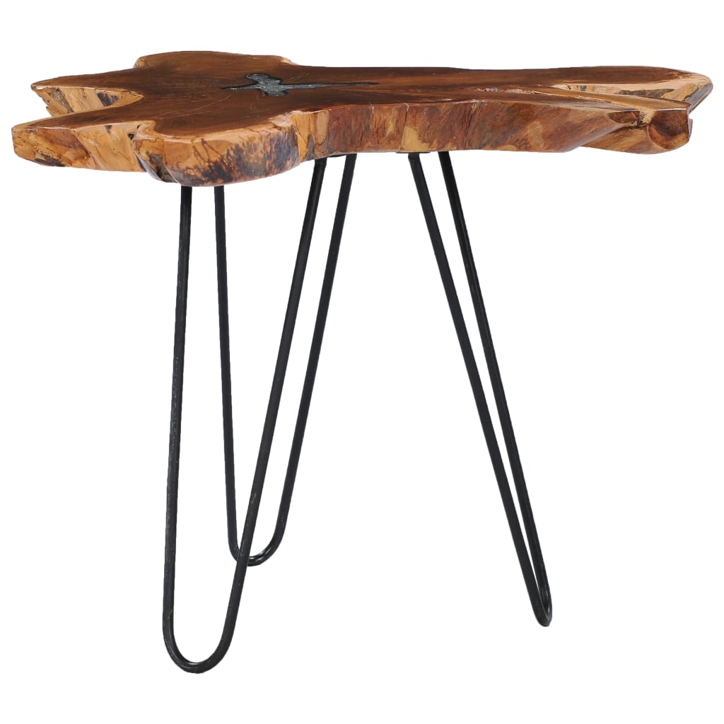 Tavolino da CaffÃ¨ 70x45 cm Legno Massello Teak e Poliresina cod mxl 9302