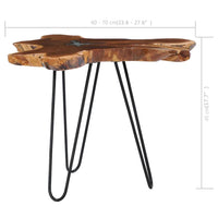 Tavolino da CaffÃ¨ 70x45 cm Legno Massello Teak e Poliresina cod mxl 9302
