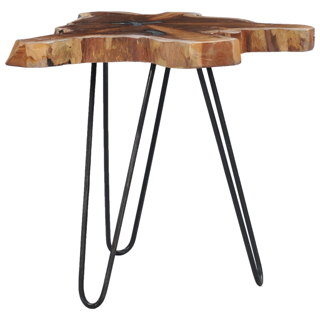 Tavolino da CaffÃ¨ 70x45 cm Legno Massello Teak e Poliresina cod mxl 9302