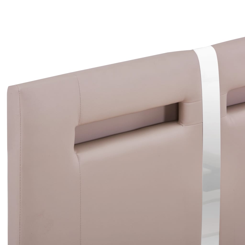 Giroletto con LED senza Materasso Cappuccino 90x200 cm 280861