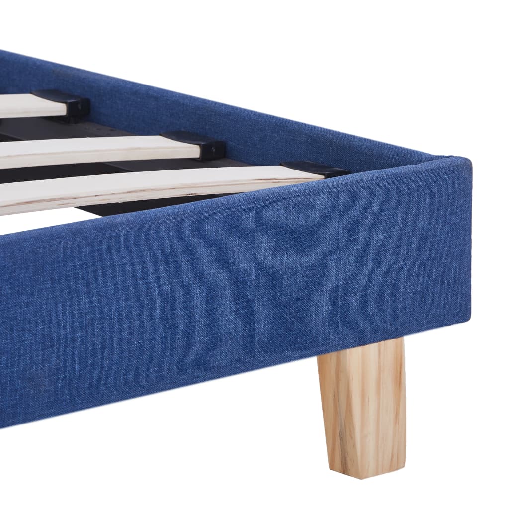 Giroletto senza Materasso Blu 90x200 cm in Tessuto