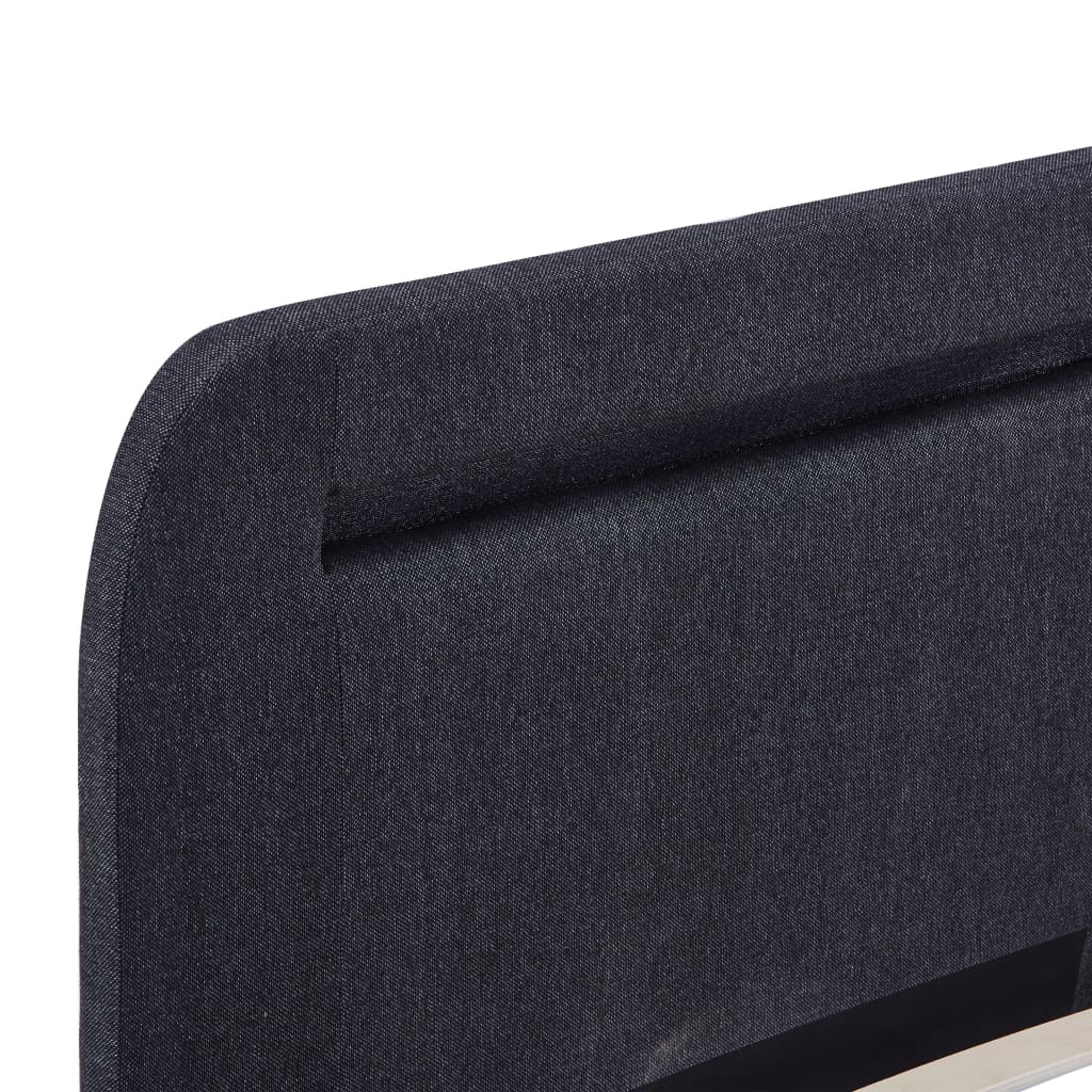 Giroletto LED senza Materasso Grigio Scuro 180x200 cm Tessuto 280895