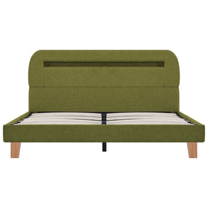 Giroletto con LED senza Materasso Verde 140x200 cm Tessuto 280908