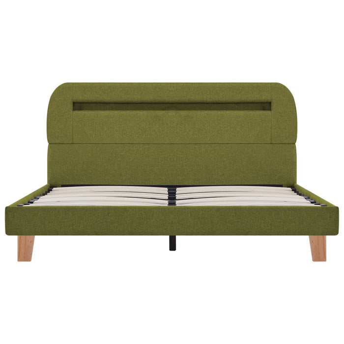 Giroletto con LED senza Materasso Verde 140x200 cm Tessuto 280908