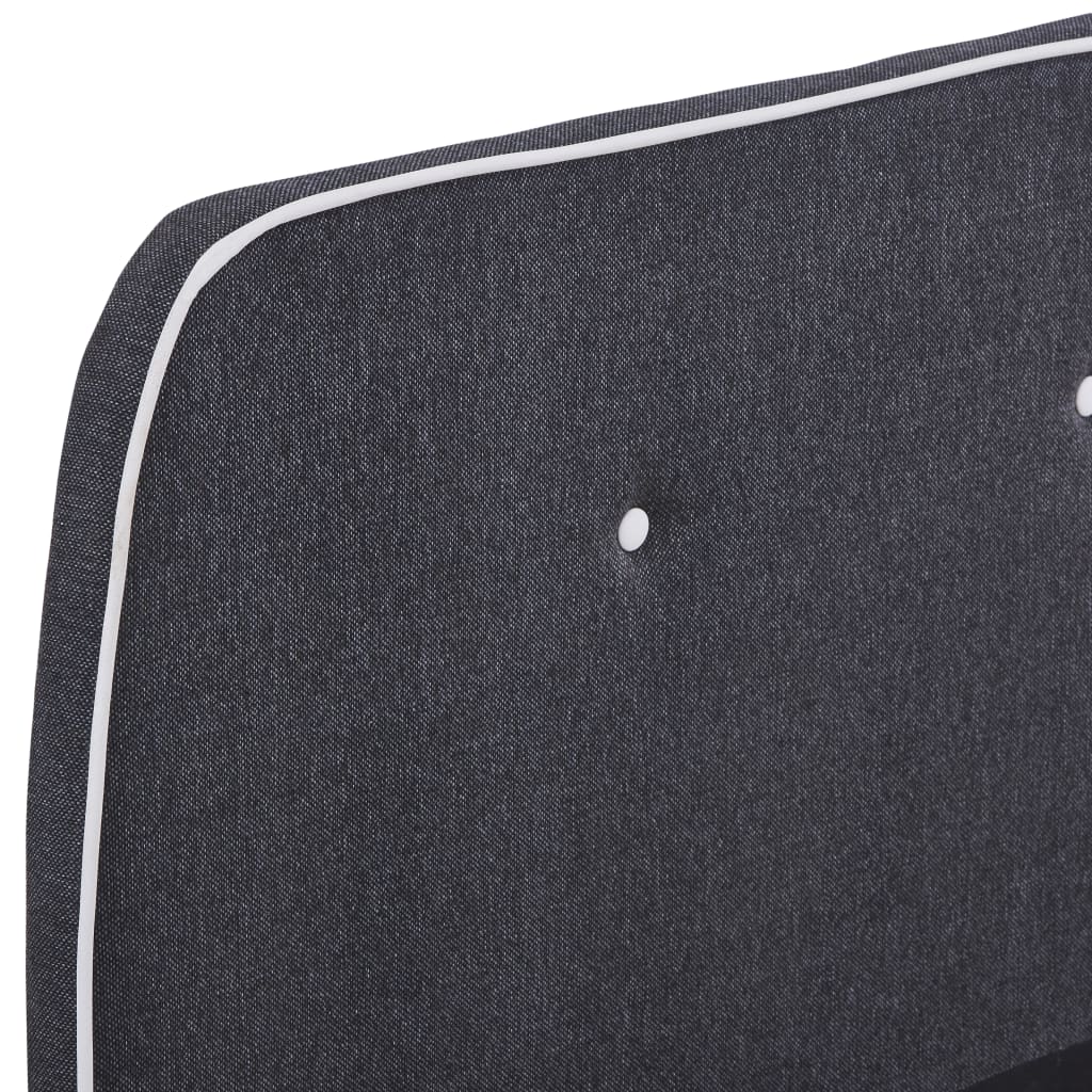 Giroletto a LED senza Materasso Grigio Scuro 160x200 cm Tessuto 280919