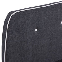 Giroletto a LED senza Materasso Grigio Scuro 160x200 cm Tessuto 280919