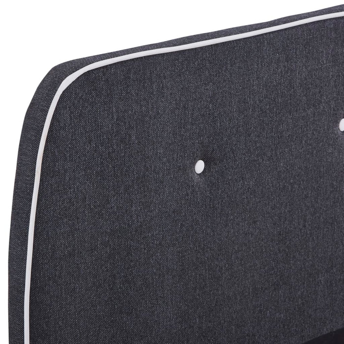 Giroletto a LED senza Materasso Grigio Scuro 160x200 cm Tessuto 280919