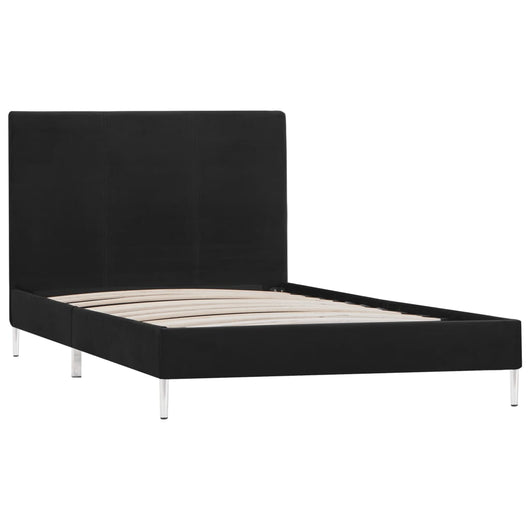 Giroletto senza Materasso-Struttura Letto Nero 90x200 cm in Tessuto 523503