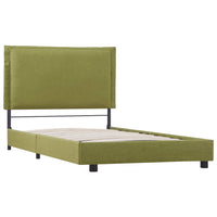 Giroletto senza Materasso-Struttura Letto Verde in Tessuto 90x200 cm 485992