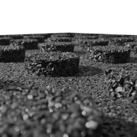 Piastrelle Anticaduta 18 pz in Gomma 50x50x3 cm Nere 276274