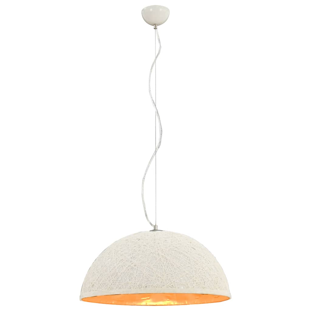 Lampadario da Soffitto Bianco e Oro Ø50 cm E27 50936