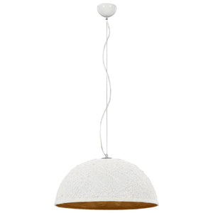 Lampadario da Soffitto Bianco e Oro Ø50 cm E27 50936