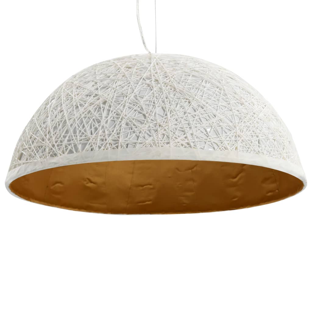 Lampadario da Soffitto Bianco e Oro Ø50 cm E27 50936