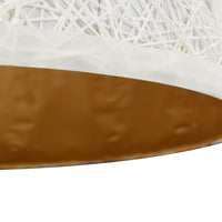 Lampadario da Soffitto Bianco e Oro Ø50 cm E27 50936