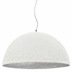 Lampadario da Soffitto Bianco e Argento Ã˜50 cm E27 cod mxl 58503