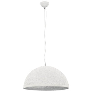 Lampadario da Soffitto Bianco e Argento Ø50 cm E27 50937