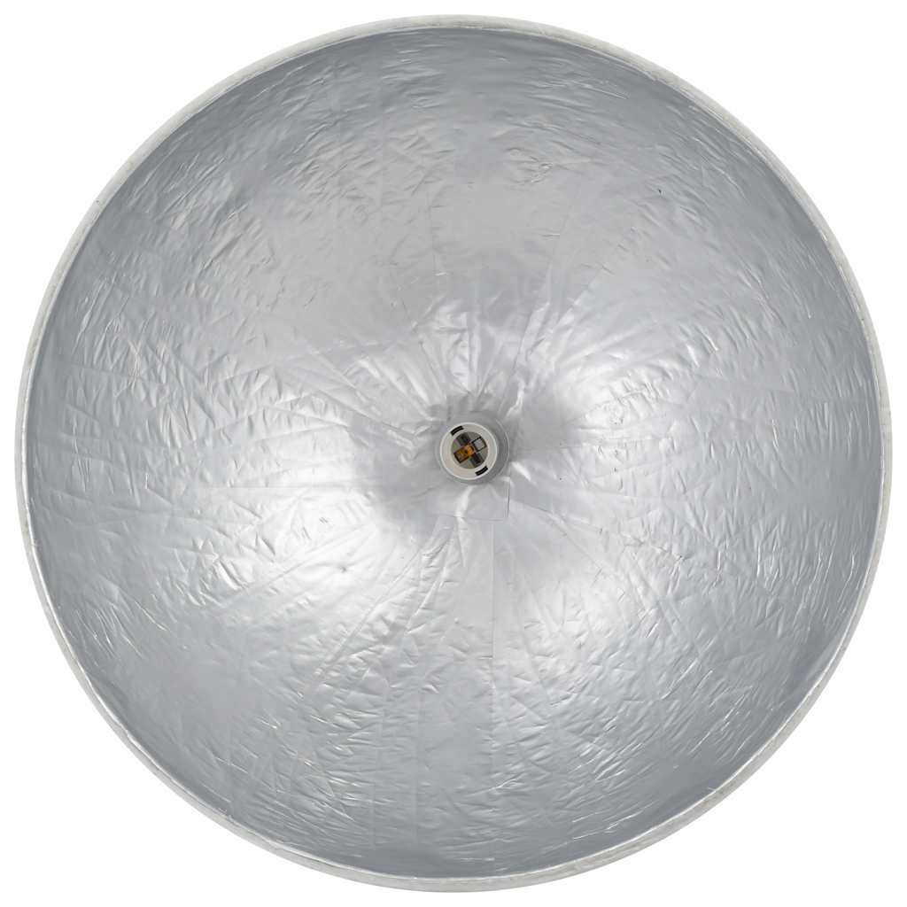 Lampadario da Soffitto Bianco e Argento Ã˜50 cm E27 cod mxl 58503