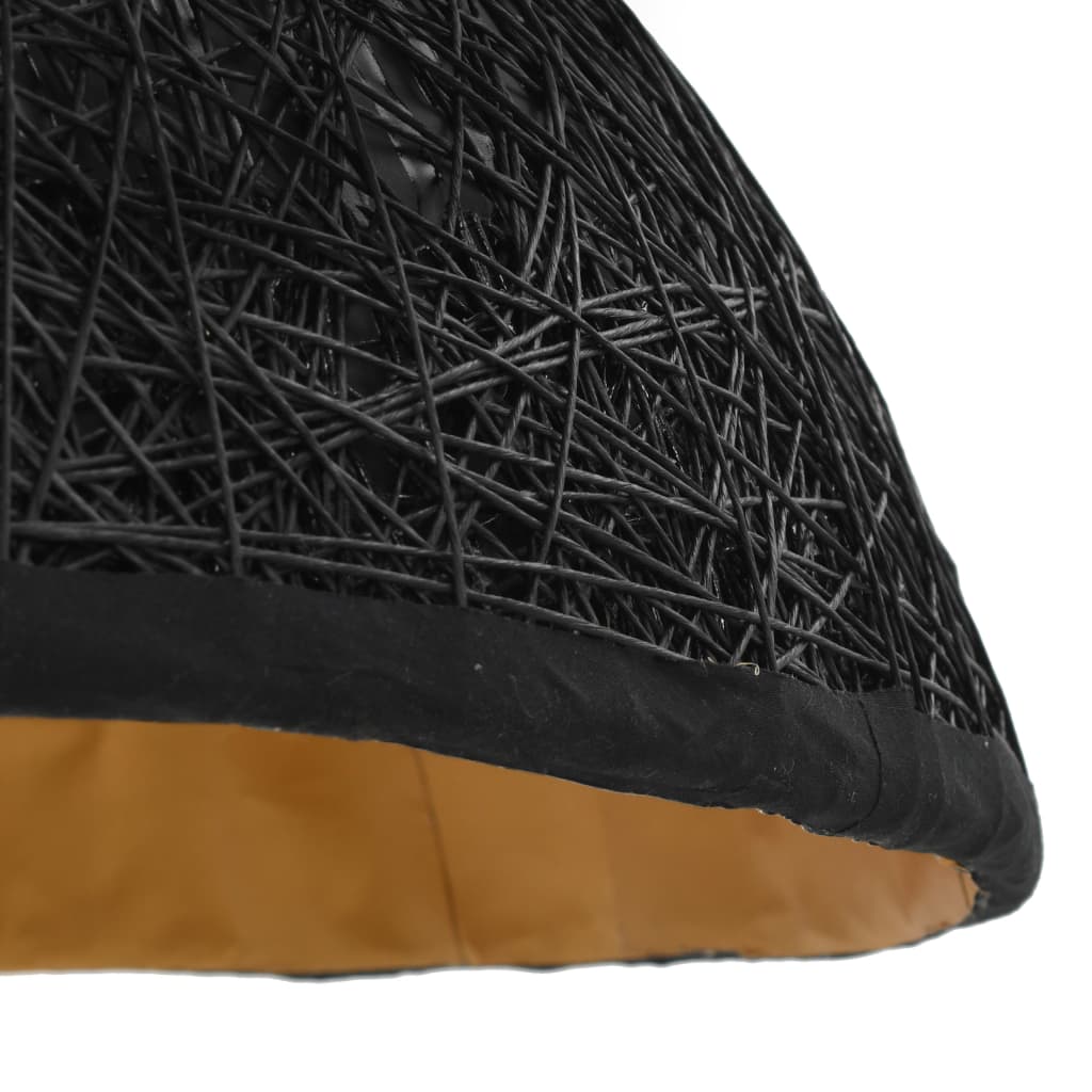 Lampada a Sospensione Nera e Oro Ø70 cm E27 50941