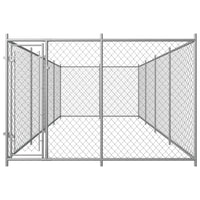 Box per cani da esterno con gabbia per cani da esterno box per cani 8 x 4 x 2 m 02_0000466