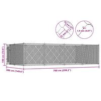 Canile da Esterno 7,6x3,8x1,9 m 144938