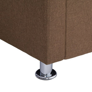 Poltrona a Cubo Marrone in Tessuto 282146