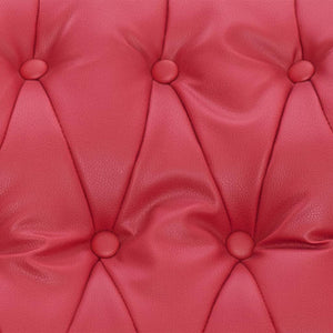 Poltrona Massaggiante Reclinabile Rossa in Similpelle 282176