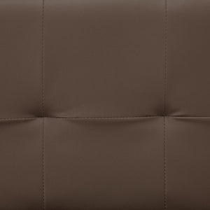 Divano Letto con 2 Cuscini Marrone in Similpelle 282182