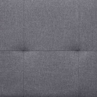 Divano Letto con 2 Cuscini Grigio Chiaro in Poliestere 282183