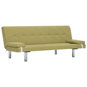 Divano Letto con 2 Cuscini Verde in Poliestere cod mxl 13388