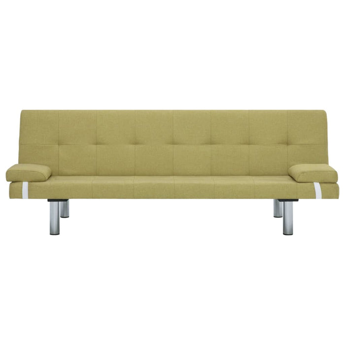 Divano Letto con 2 Cuscini Verde in Poliestere cod mxl 13388