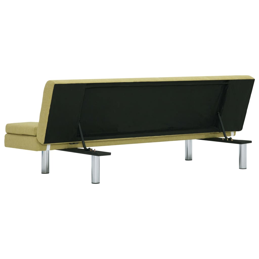 Divano Letto con 2 Cuscini Verde in Poliestere cod mxl 13388