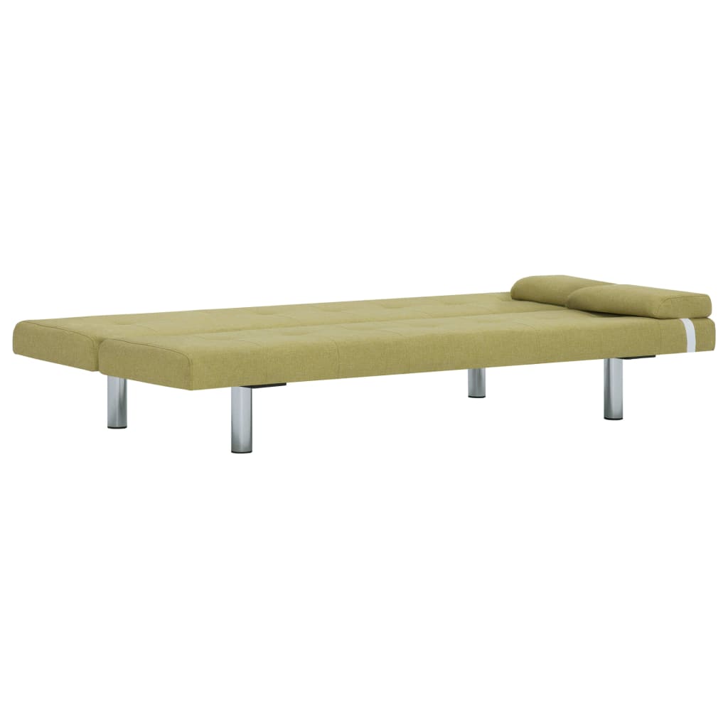 Divano Letto con 2 Cuscini Verde in Poliestere cod mxl 13388