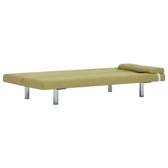 Divano Letto con 2 Cuscini Verde in Poliestere cod mxl 13388